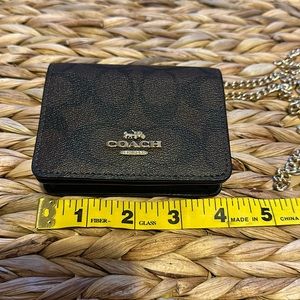 Coach NY classic wallet on a chain EUC